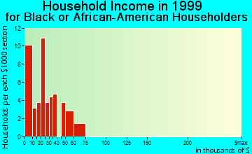 La Fayette household income for Black or African American householders