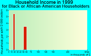 Newton household income for Black or African American householders
