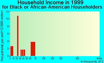 La Grange household income for Black or African American householders