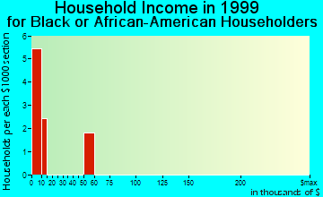 Park City household income for Black or African American householders