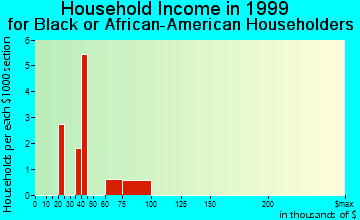 Grand Canyon Village household income for Black or African American householders