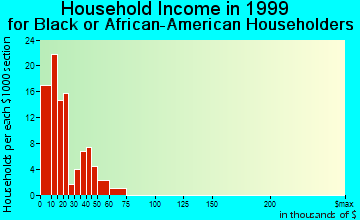 Springhill household income for Black or African American householders