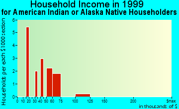 Ferndale household income for American Indian or Alaska Native householders