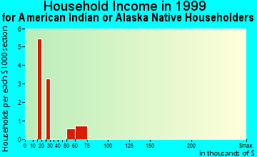 Norway household income for American Indian or Alaska Native householders