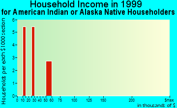 McGregor household income for American Indian or Alaska Native householders