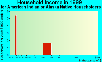 Branch household income for American Indian or Alaska Native householders