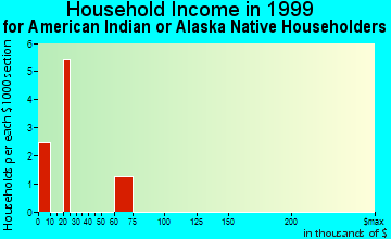 Arnold household income for American Indian or Alaska Native householders