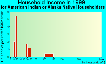 Ozark household income for American Indian or Alaska Native householders