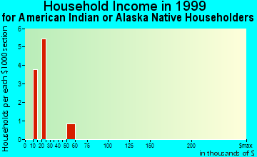 Poplar Bluff household income for American Indian or Alaska Native householders