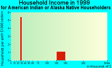Big Sky household income for American Indian or Alaska Native householders