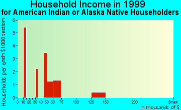 South Sioux City household income for American Indian or Alaska Native householders