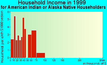 Elko household income for American Indian or Alaska Native householders