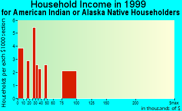 Camden household income for American Indian or Alaska Native householders