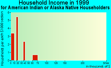 Socorro household income for American Indian or Alaska Native householders