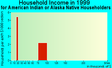Nyack household income for American Indian or Alaska Native householders