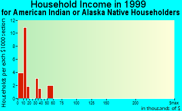 Youngstown household income for American Indian or Alaska Native householders