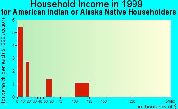 Fort Towson household income for American Indian or Alaska Native householders