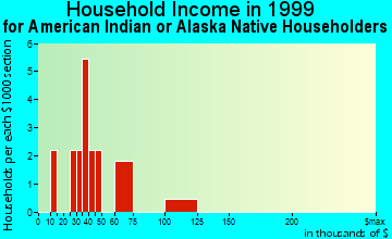Minco household income for American Indian or Alaska Native householders