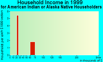 Trenton household income for American Indian or Alaska Native householders