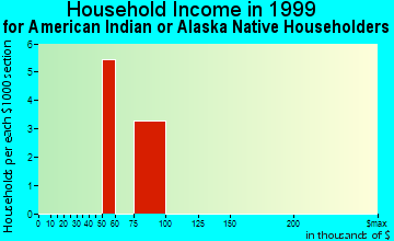 Bon Air household income for American Indian or Alaska Native householders