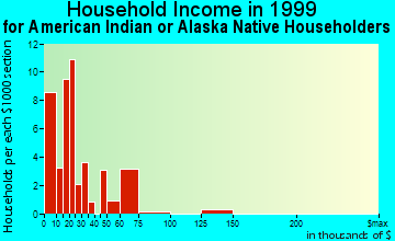 Bellingham household income for American Indian or Alaska Native householders