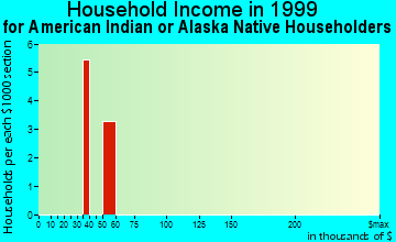Meeker household income for American Indian or Alaska Native householders