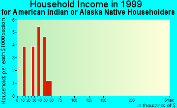 Saraland household income for American Indian or Alaska Native householders