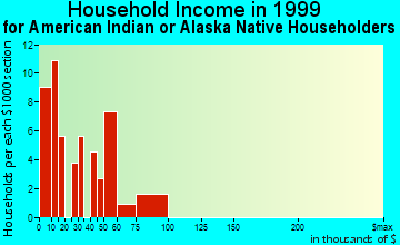 Birmingham household income for American Indian or Alaska Native householders