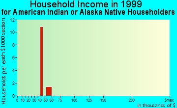 Irondale household income for American Indian or Alaska Native householders