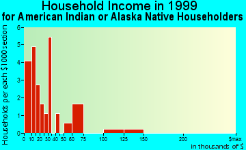 Copper Center household income for American Indian or Alaska Native householders