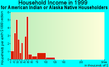 Elim household income for American Indian or Alaska Native householders