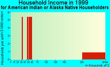 Schaumburg household income for American Indian or Alaska Native householders