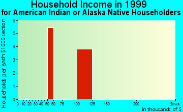 Fishers household income for American Indian or Alaska Native householders