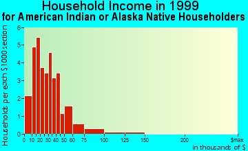 Mountain Village household income for American Indian or Alaska Native householders