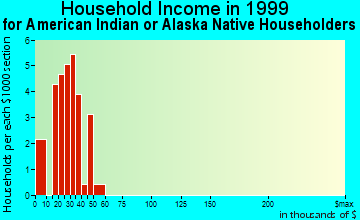 Napakiak household income for American Indian or Alaska Native householders