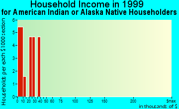 Platinum household income for American Indian or Alaska Native householders