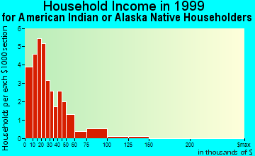 Selawik household income for American Indian or Alaska Native householders