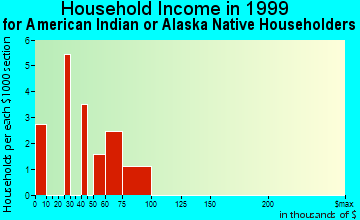 Soldotna household income for American Indian or Alaska Native householders