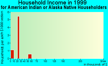 Everest household income for American Indian or Alaska Native householders