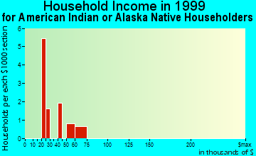 Florence household income for American Indian or Alaska Native householders
