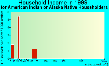 Natchitoches household income for American Indian or Alaska Native householders