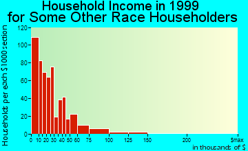 Worcester household income for some other race householders