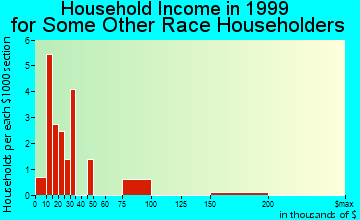 Bridgeport household income for some other race householders