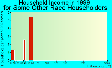 Coopersville household income for some other race householders