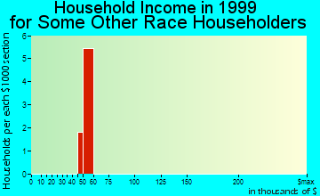 Greater Galesburg household income for some other race householders