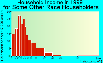 Tempe household income for some other race householders
