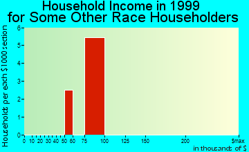 Saline household income for some other race householders