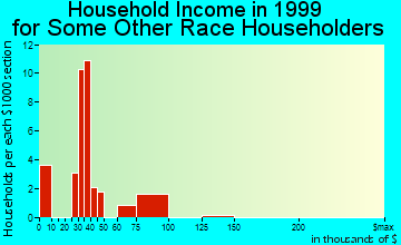 Bentonville household income for some other race householders
