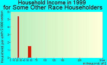 Batesville household income for some other race householders