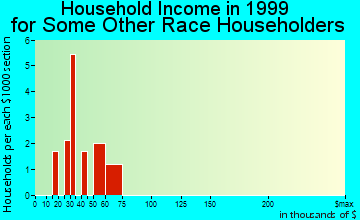 Clarksville household income for some other race householders